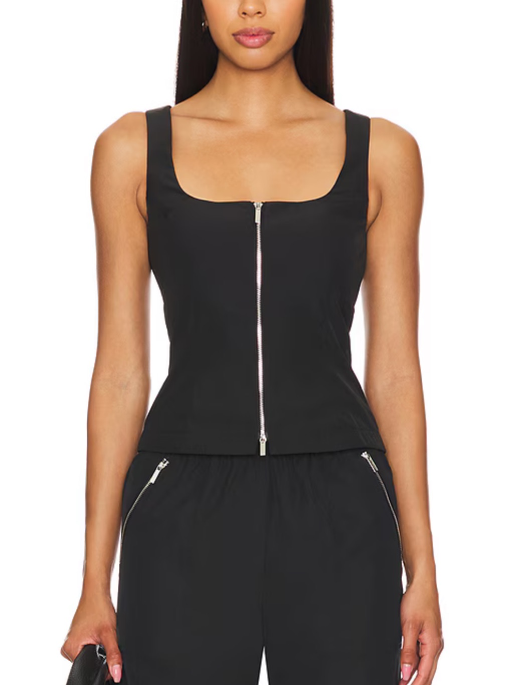 Amanda Uprichard Violet Top Black